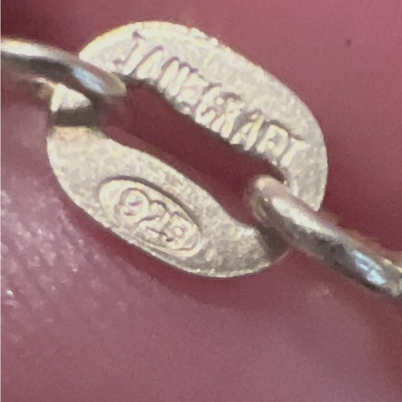 Italian Vintage Janecraft Gold over 925 sterling,  heart Pendant sterling 925 - Picture 3 of 4